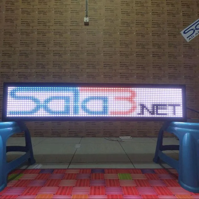 Running Text RGB full color 20x100CM Outdoor / Micro VideoTron
